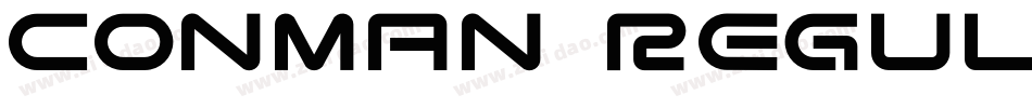 Conman Regular字体转换